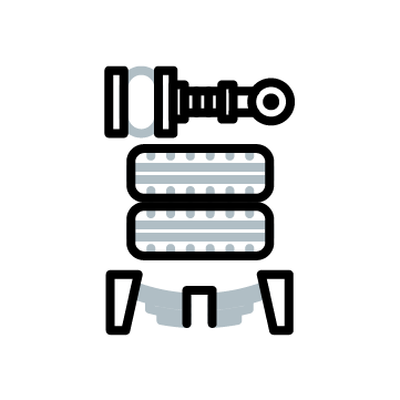 REAR SUSPENSION-WITH 5 STUD WHEELS